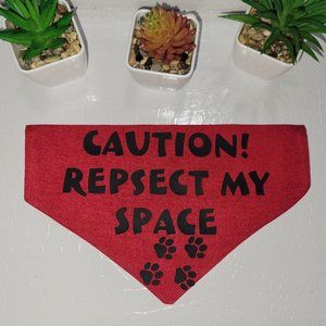 Alert Pet Bandana - Caution Respect my Space